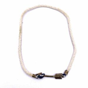 Kiel James Patrick Arrow Compass Rope Necklace Handcrafted 20"